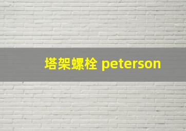 塔架螺栓 peterson